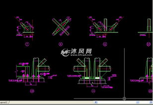 泵房管道支架 钢结构栈桥设计施工图